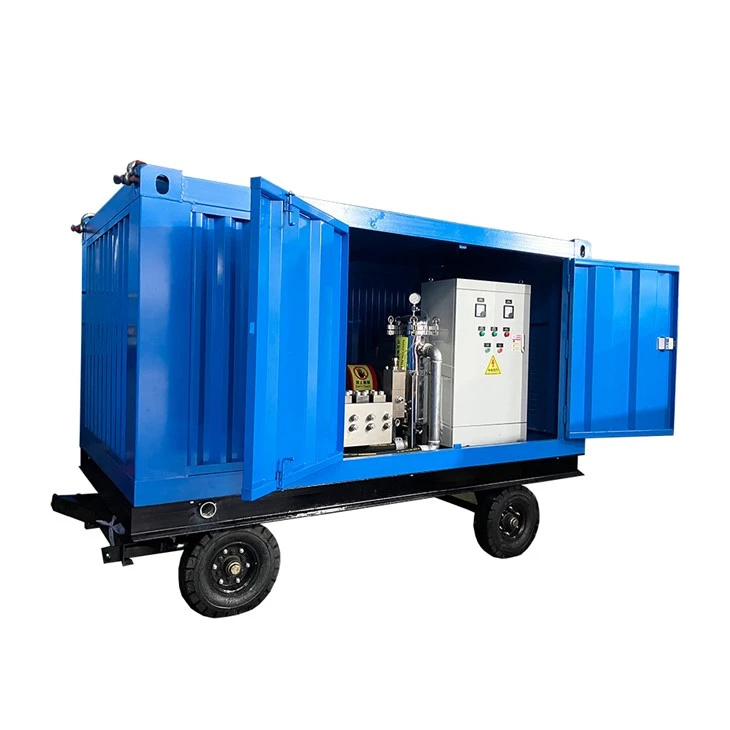 Máy phun thủy lực làm sạch bó ống 10000Psi 70L